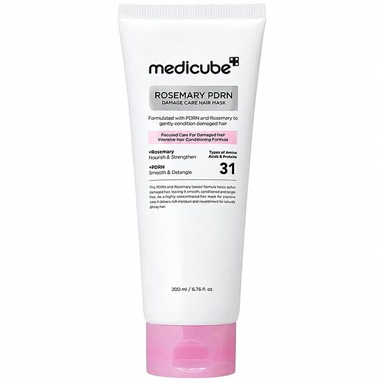 Восстанавливающая маска с PDRN для повреждённых волос Medicube Rosemary PDRN Damage Care Hair Mask